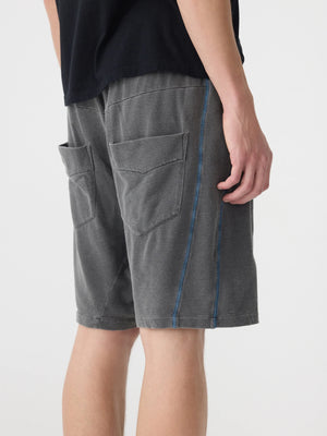 Pigment Lo Slung Short Washed Black