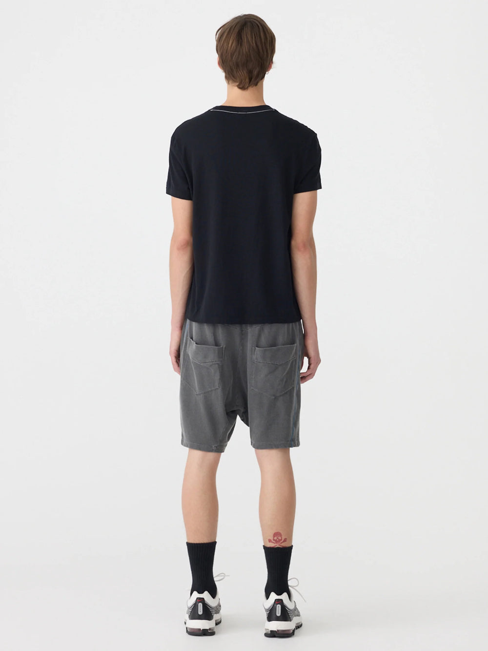 Pigment Lo Slung Short Washed Black