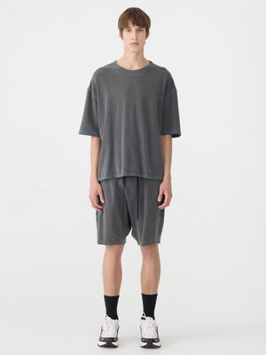 Pigment Terry Boxy T-Shirt Washed Black