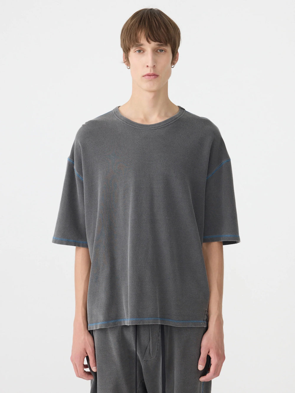 Pigment Terry Boxy T-Shirt Washed Black