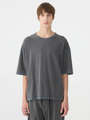 Pigment Terry Boxy T-Shirt Washed Black