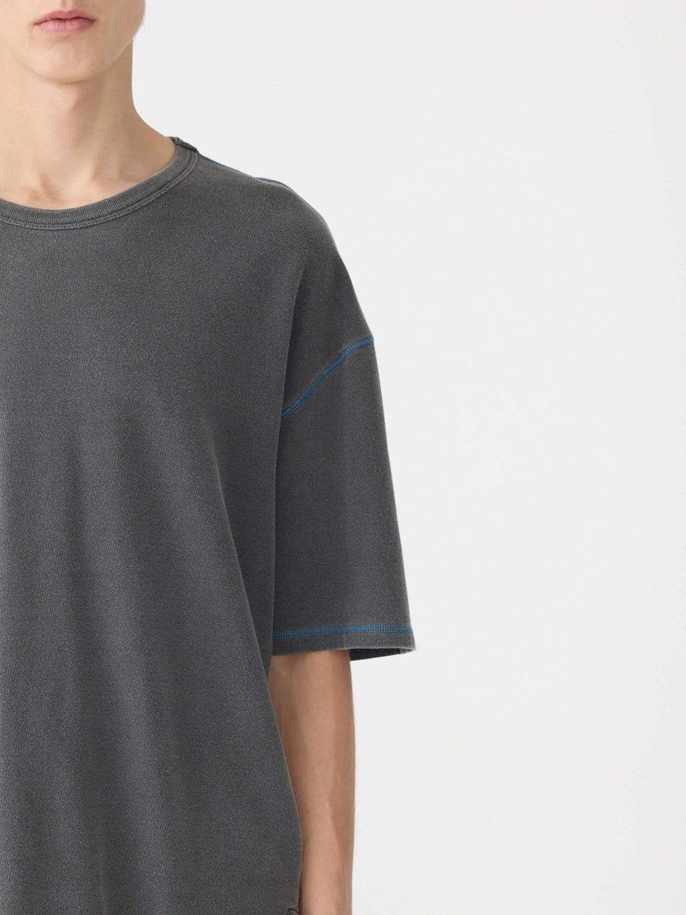 Pigment Terry Boxy T-Shirt Washed Black