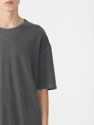 Pigment Terry Boxy T-Shirt Washed Black