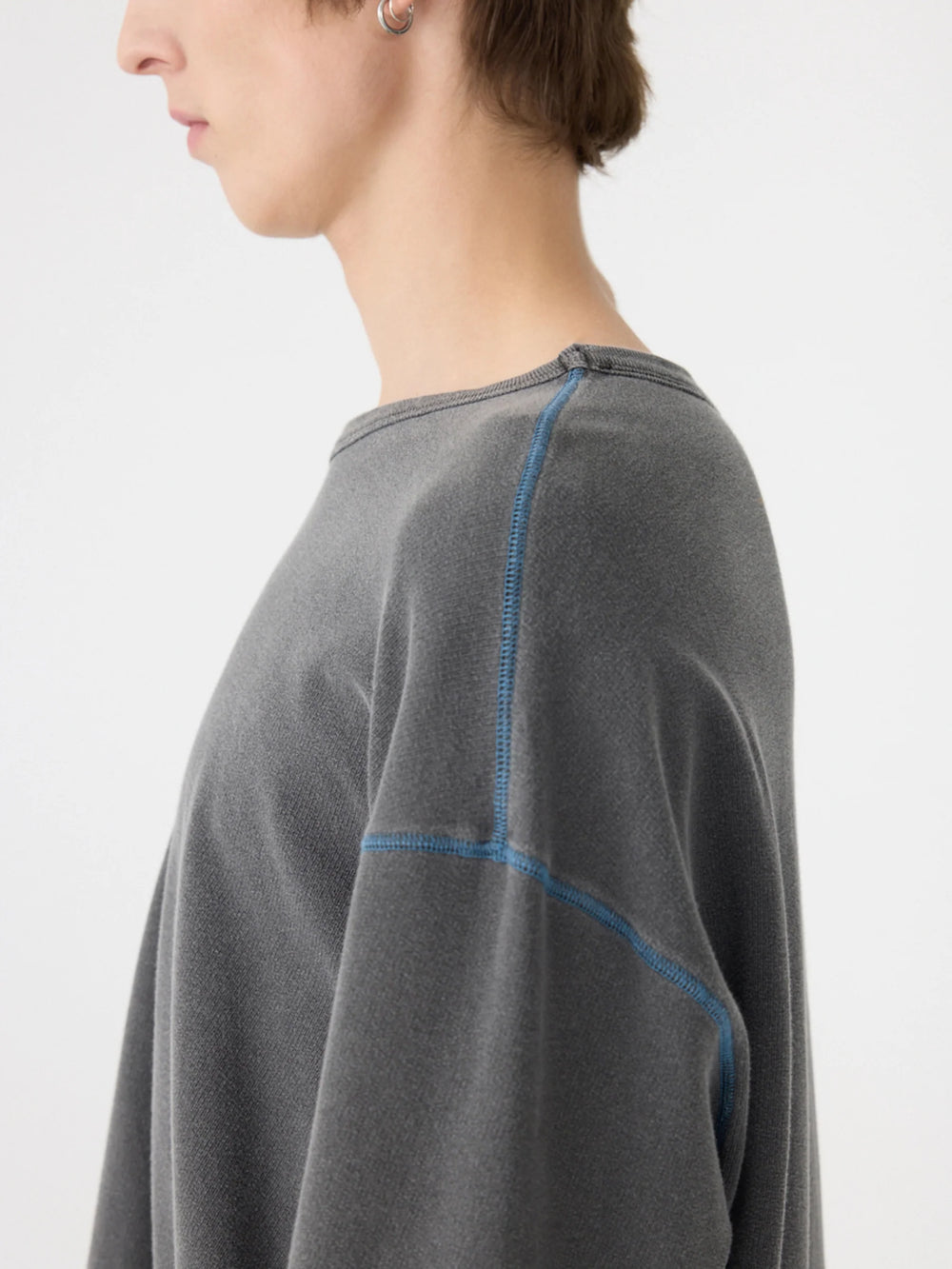 Pigment Terry Boxy T-Shirt Washed Black