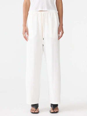 Crushed Cotton Minimal Pant Natural