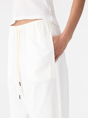 Crushed Cotton Minimal Pant Natural