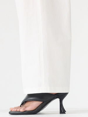 Crushed Cotton Minimal Pant Natural