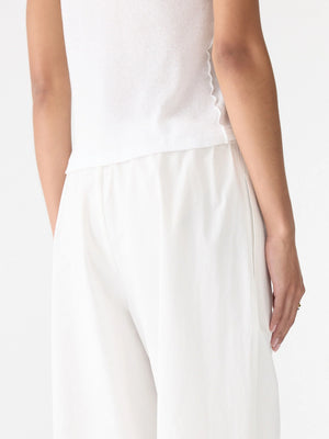 Crushed Cotton Minimal Pant Natural