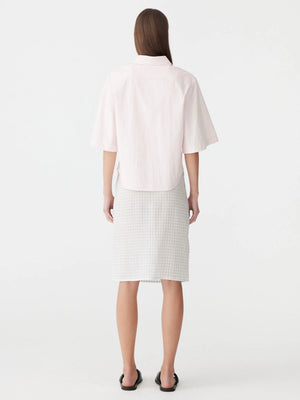 Crushed Cotton S/S Shirt Soft Pink