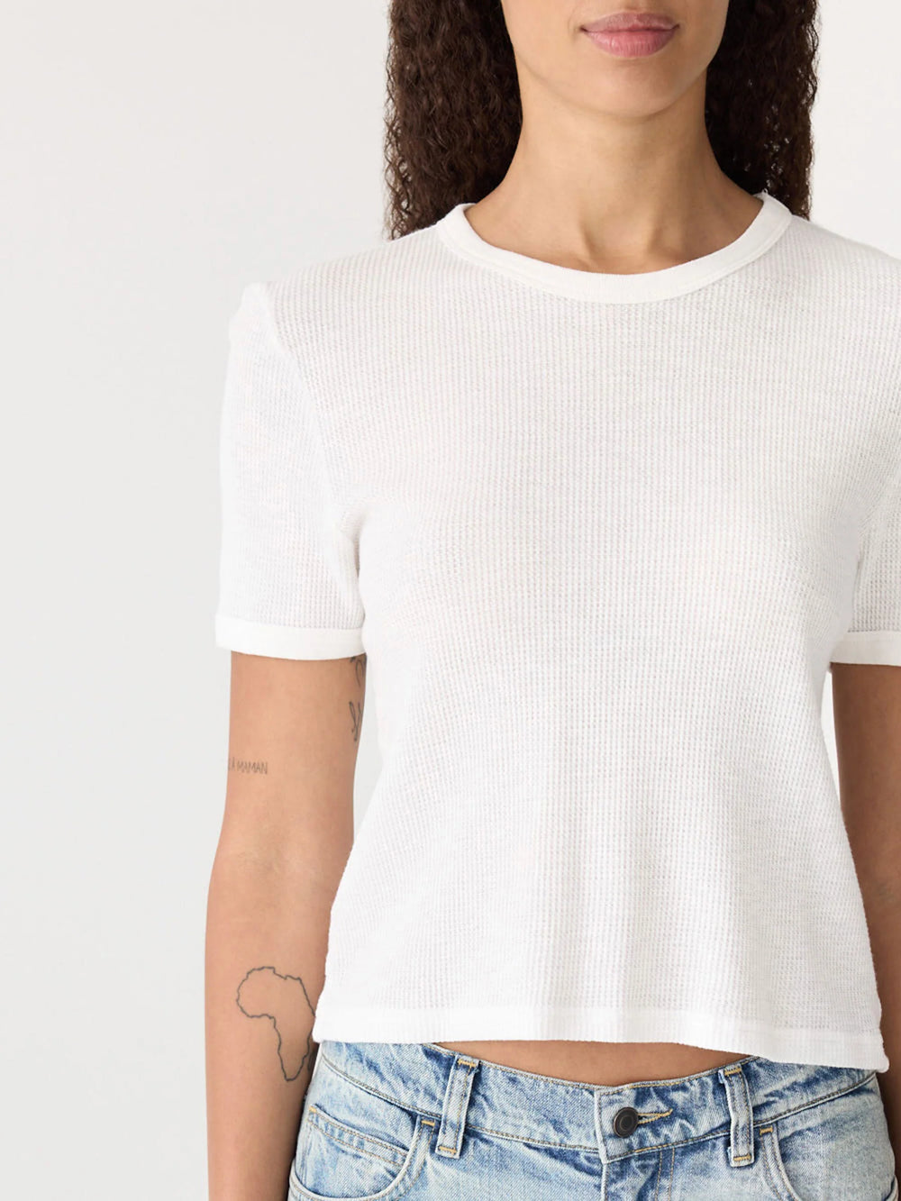 Waffle Baby T Shirt White