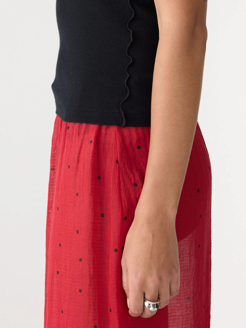 Racer Back Rib Tank Black