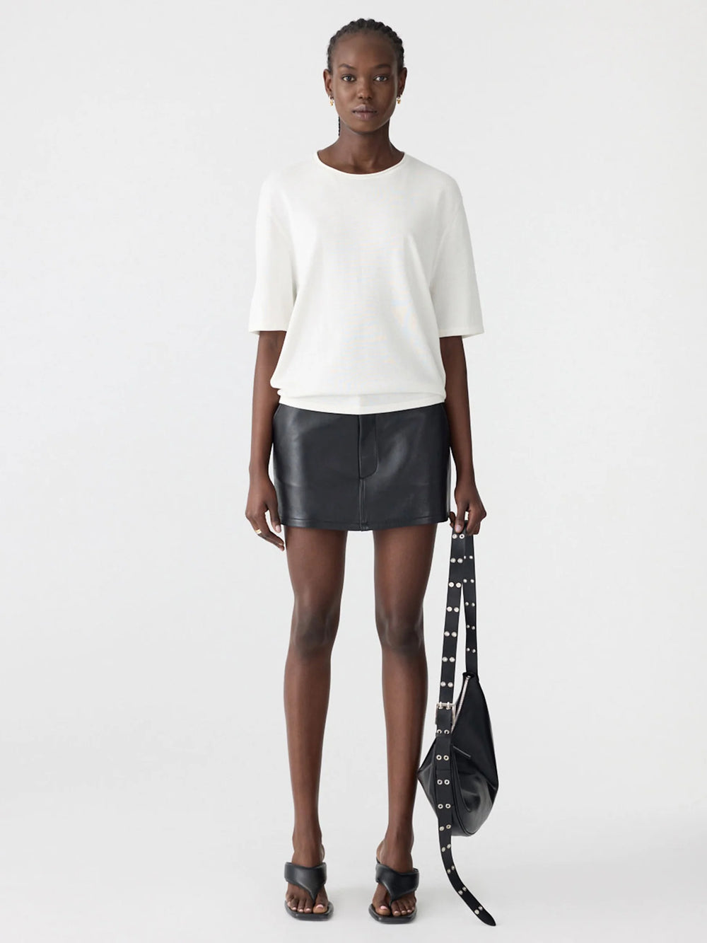 Mercerised Cotton Boxy Knit Natural