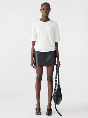 Mercerised Cotton Boxy Knit Natural