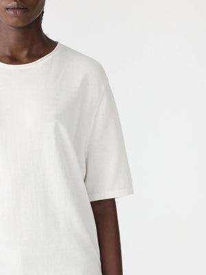 Mercerised Cotton Boxy Knit Natural