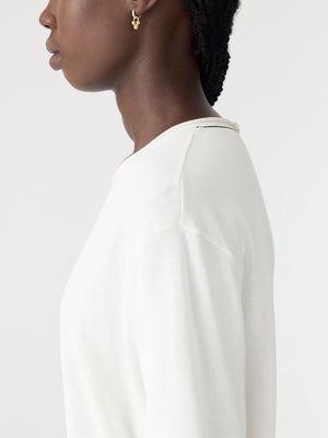 Mercerised Cotton Boxy Knit Natural