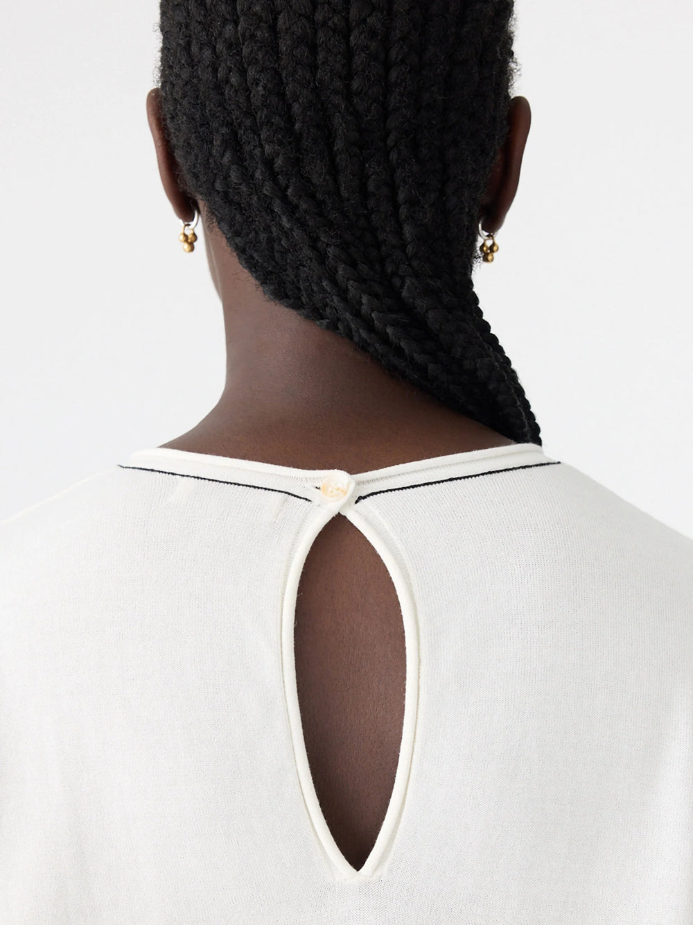 Mercerised Cotton Boxy Knit Natural