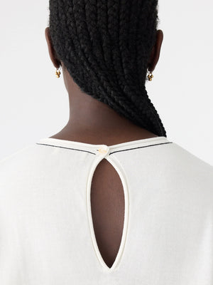 Mercerised Cotton Boxy Knit Natural