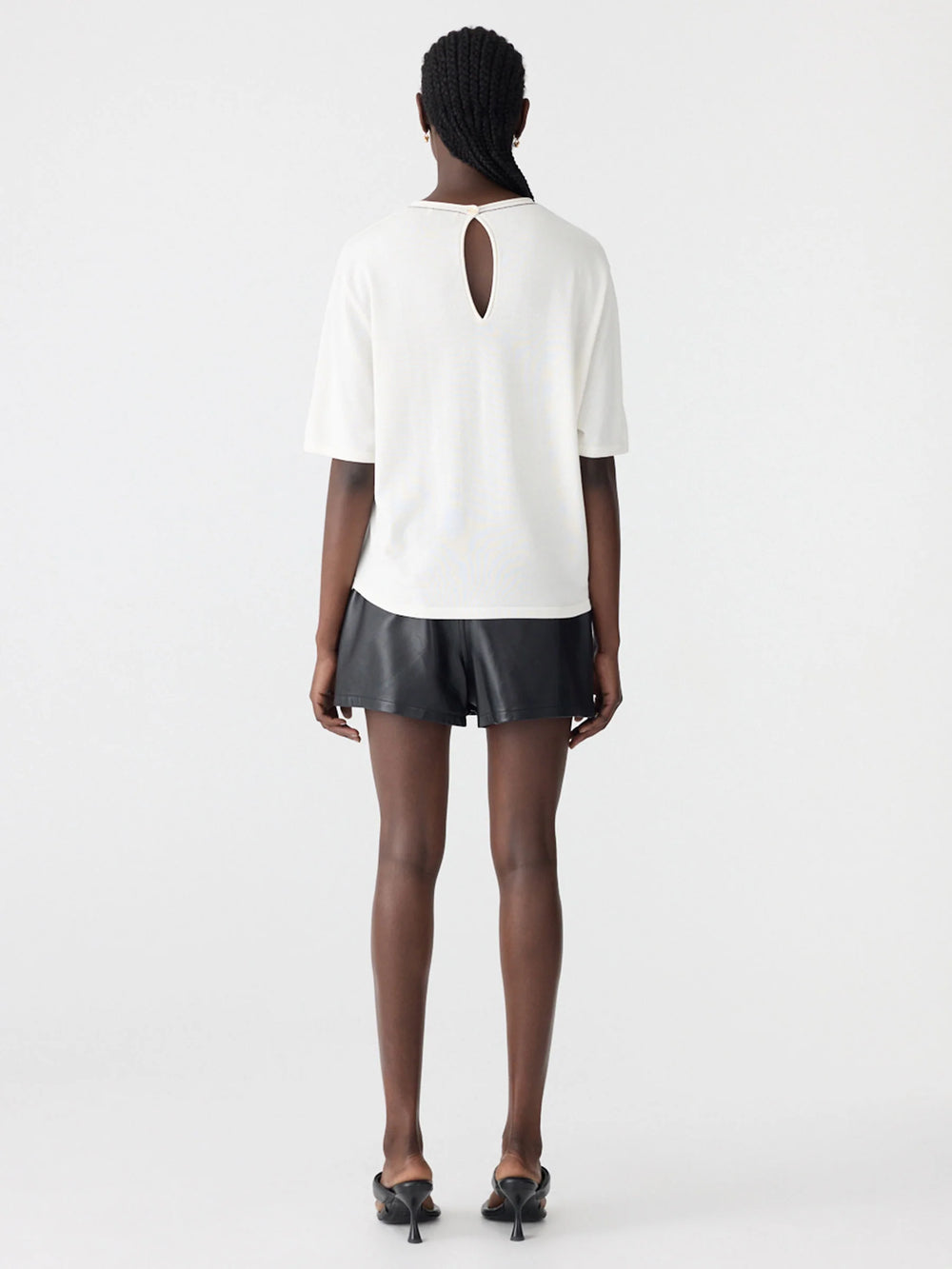 Mercerised Cotton Boxy Knit Natural