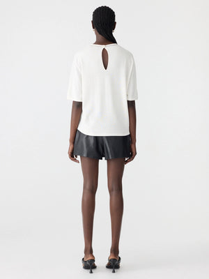 Mercerised Cotton Boxy Knit Natural