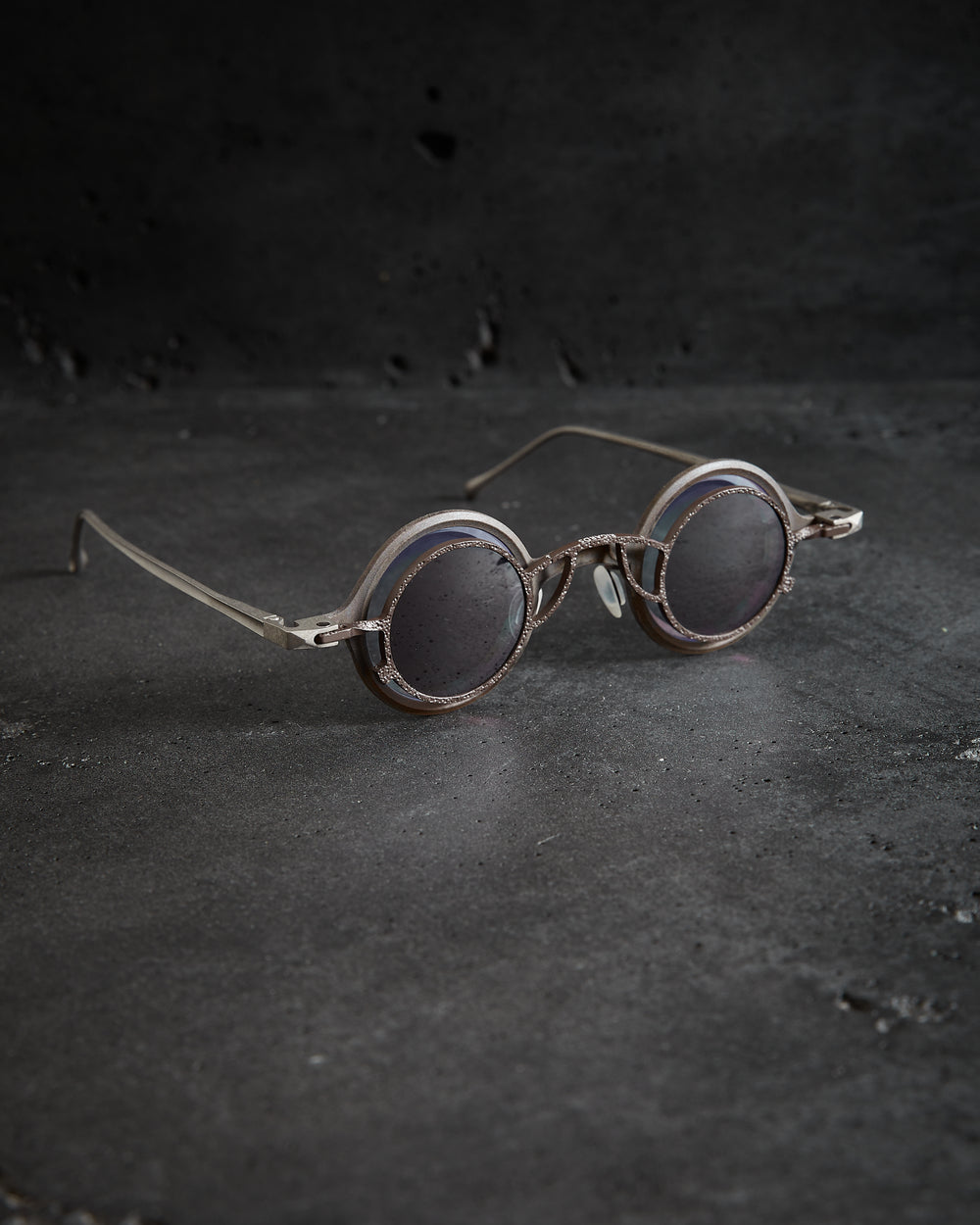 Ziggy Chen Mad Scientist - Bronze w/ Clear Lens + Bronze Clip w/ Dk Grey Lens