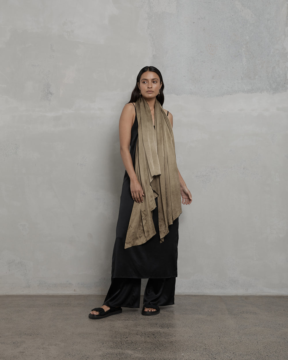 Shawl / Sarong / Scarf in Khaki