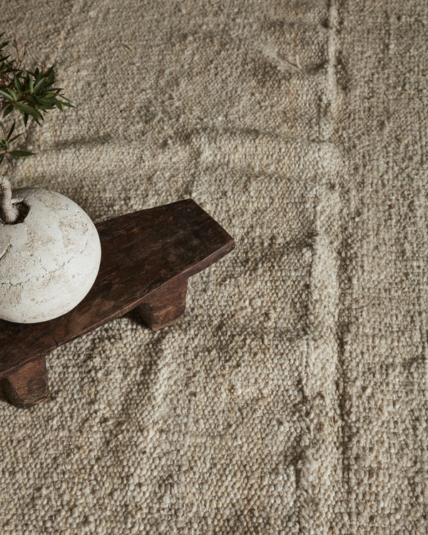 Natural Virgin Wool Rug - ISLAND LUXE