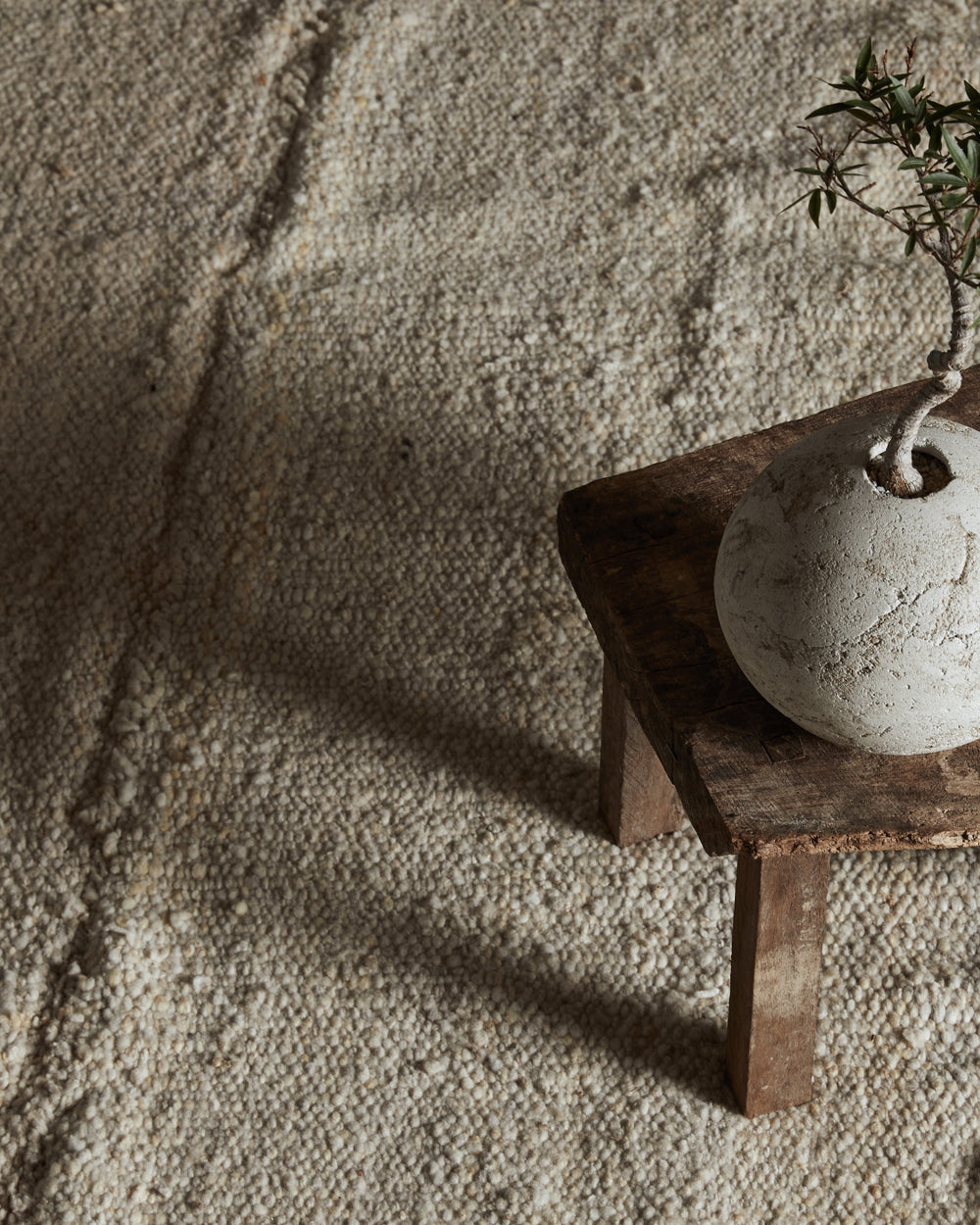 Natural Virgin Wool Rug