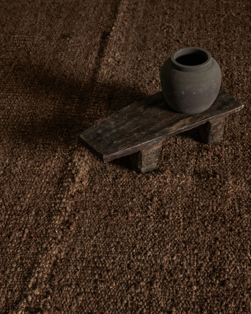 Rust Virgin Wool Rug