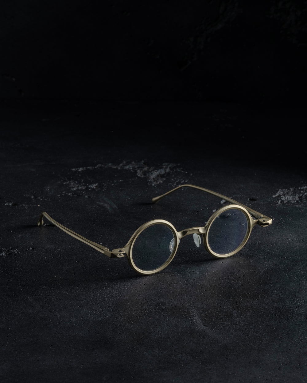 RG1911TI Pale Gold w/ Clear Lens + Silver Clip w/ Bronze Blue Lens