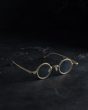 RG1911TI Pale Gold w/ Clear Lens + Silver Clip w/ Bronze Blue Lens