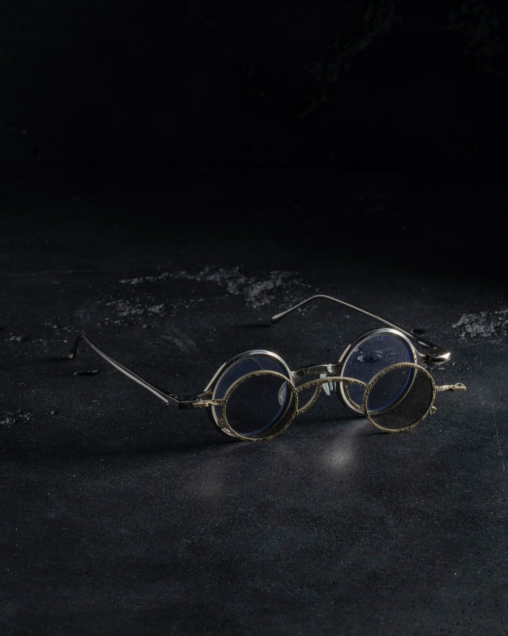 RG1911TI Polished w/ Clear Lens + Pale Gold Clip w/ L Mirror Lens