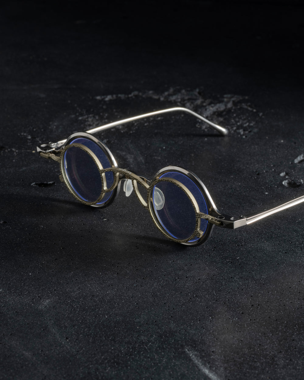 RG1911TI Polished w/ Clear Lens + Pale Gold Clip w/ L Mirror Lens