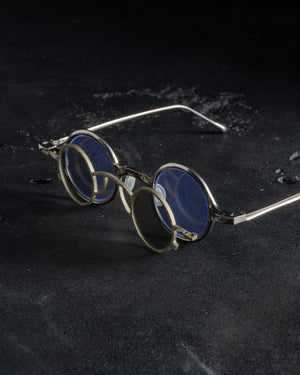 RG1911TI Polished w/ Clear Lens + Pale Gold Clip w/ L Mirror Lens