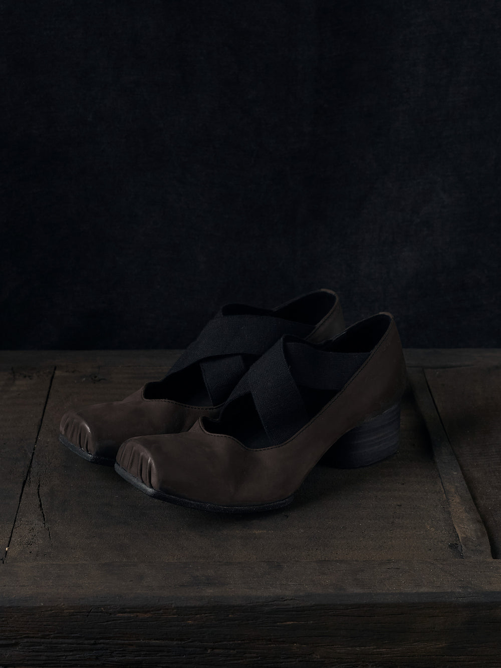 High Ballet Shoes Brown Black