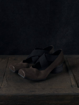 High Ballet Shoes Brown Black