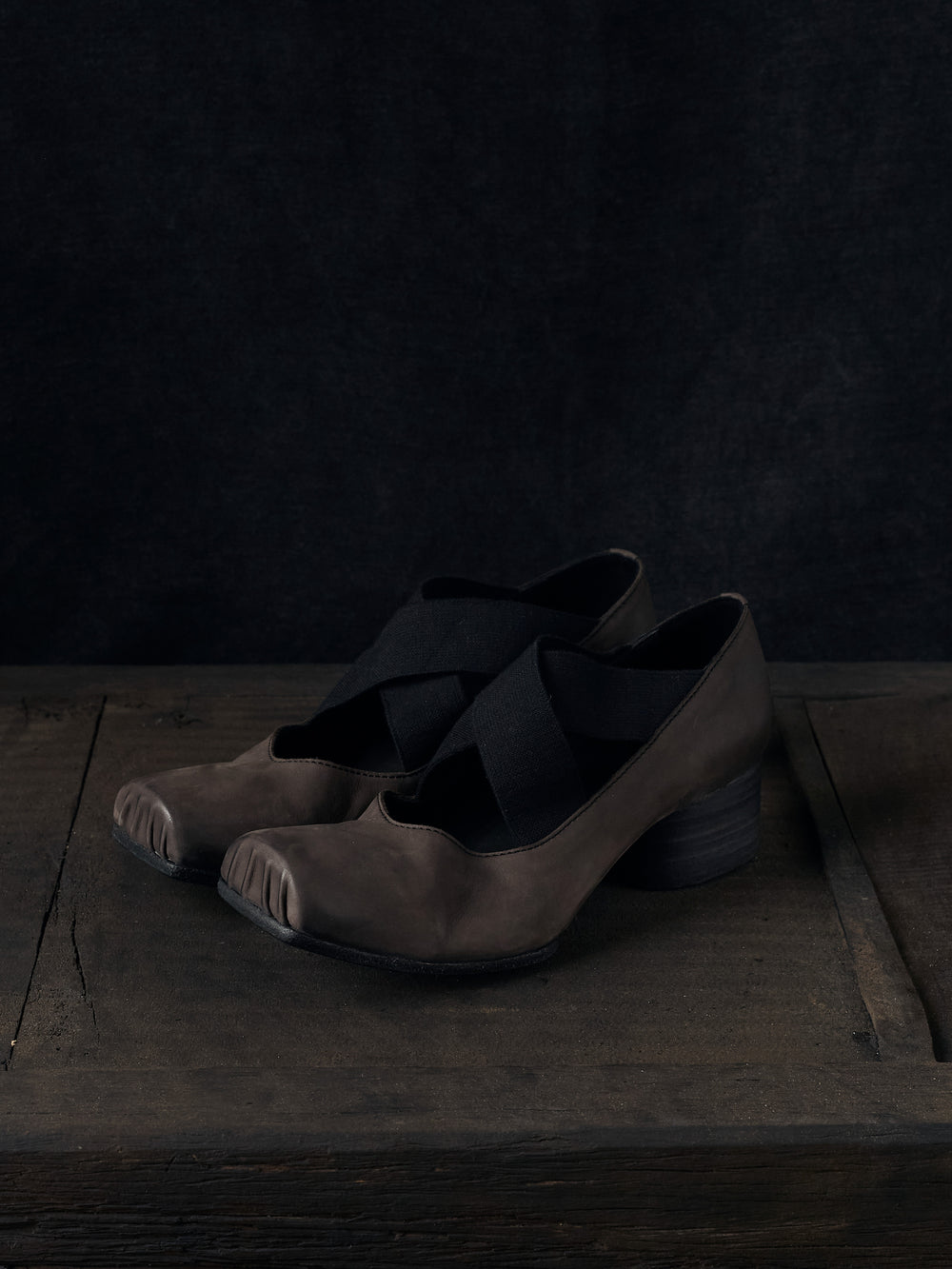 High Ballet Shoes Brown Black