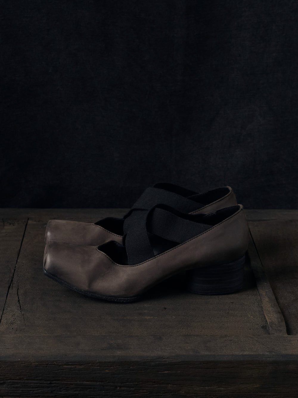 High Ballet Shoes Brown Black