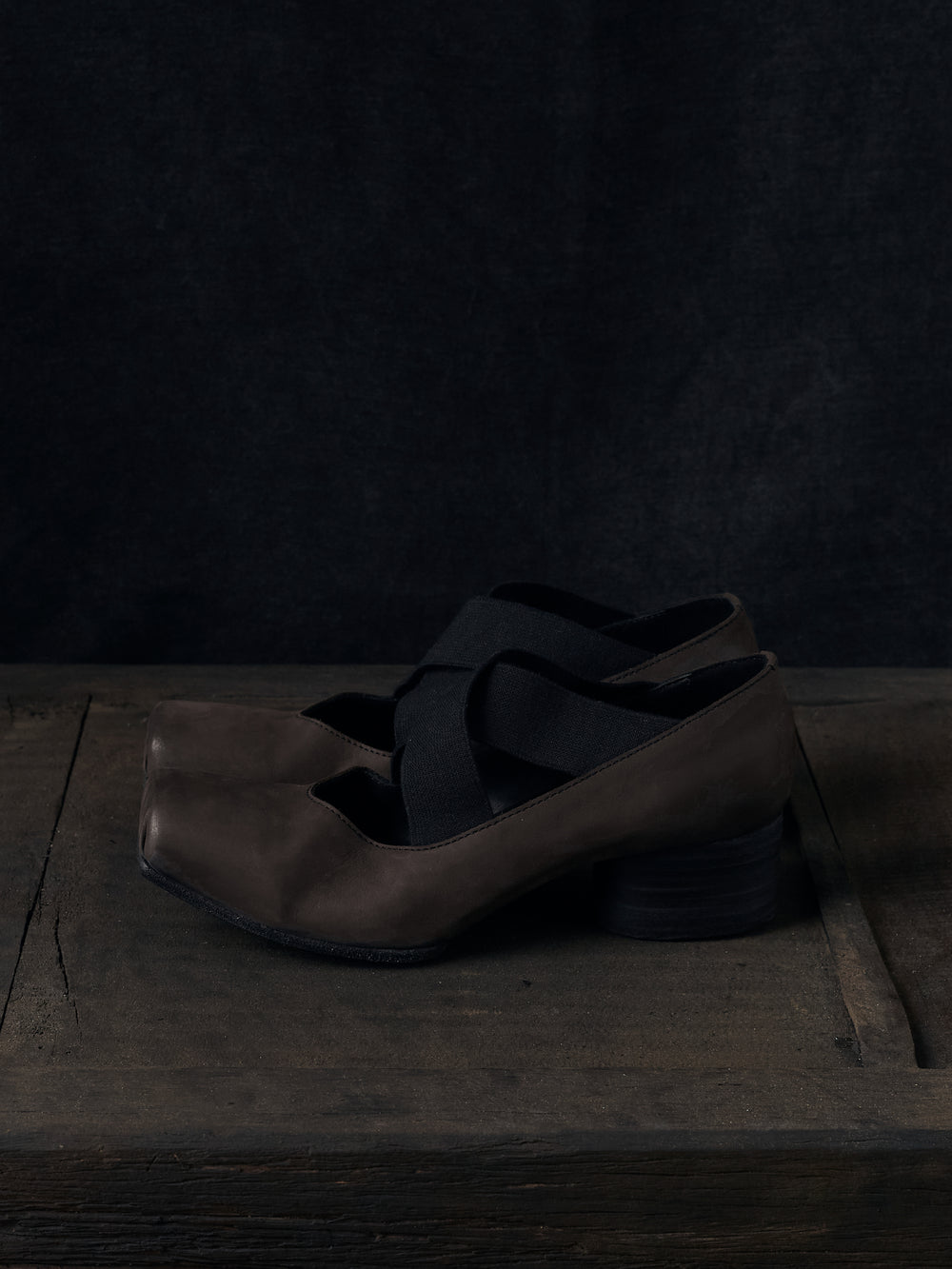 High Ballet Shoes Brown Black
