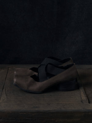 High Ballet Shoes Brown Black