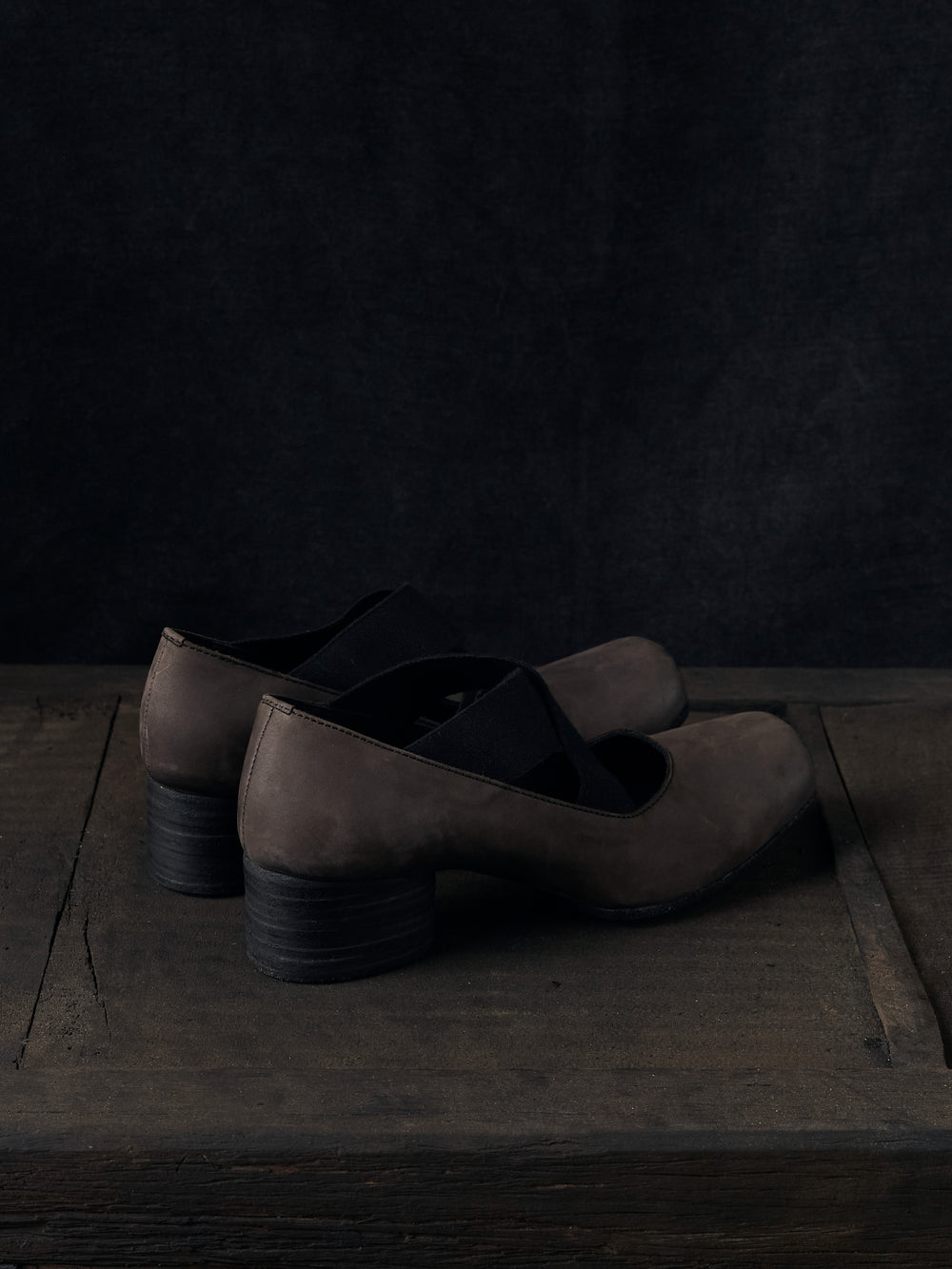 High Ballet Shoes Brown Black