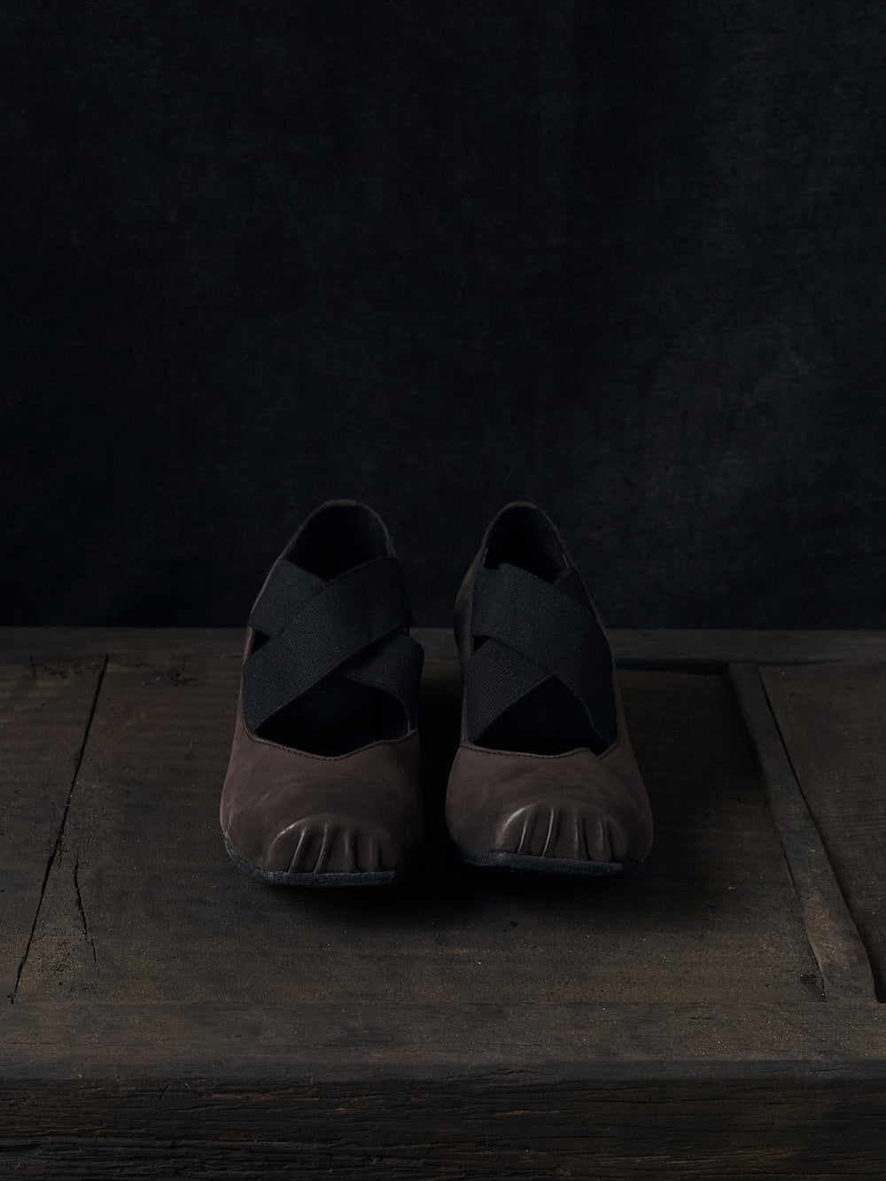 High Ballet Shoes Brown Black