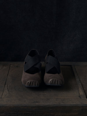 High Ballet Shoes Brown Black