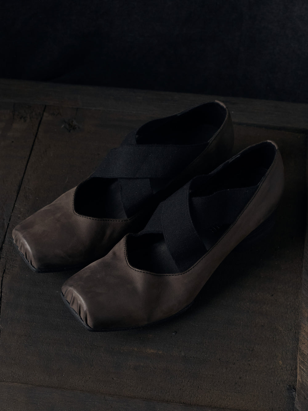 High Ballet Shoes Brown Black