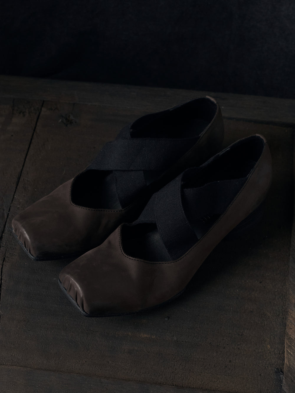 High Ballet Shoes Brown Black