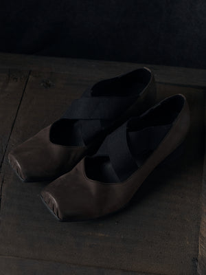 High Ballet Shoes Brown Black