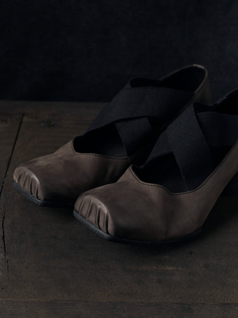 High Ballet Shoes Brown Black