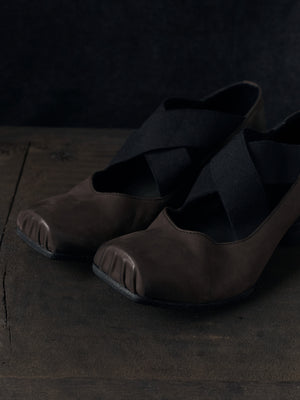 High Ballet Shoes Brown Black