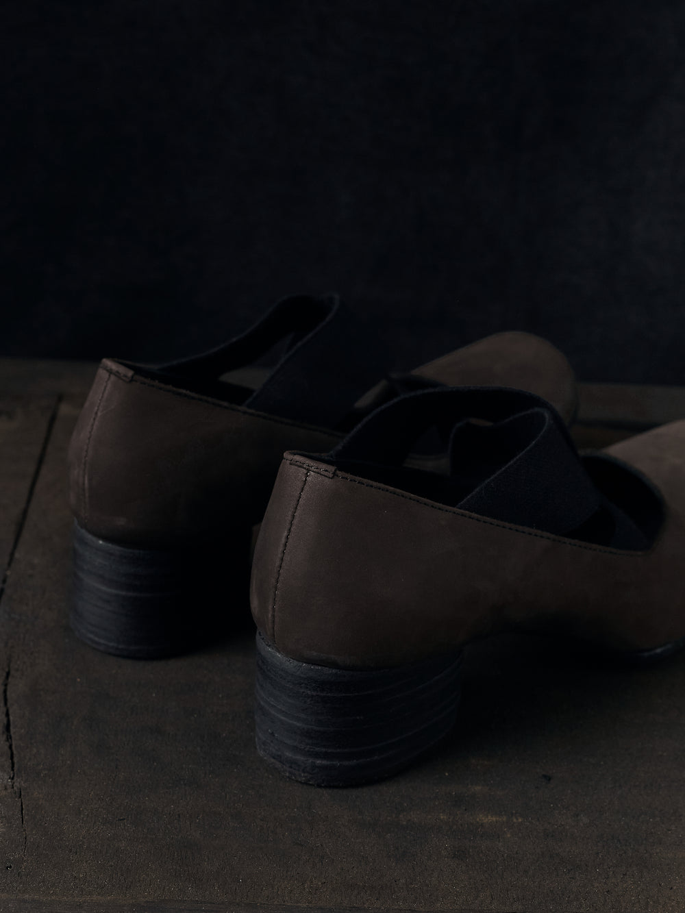 High Ballet Shoes Brown Black