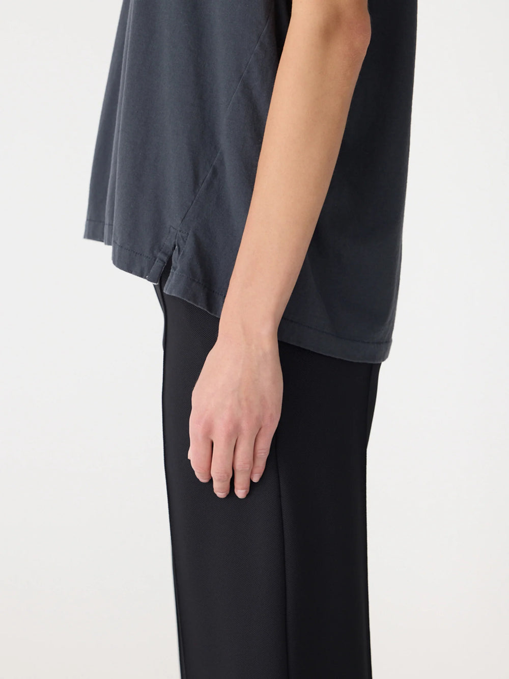 Fine Bind Scoop Neck Tank Washed Navy