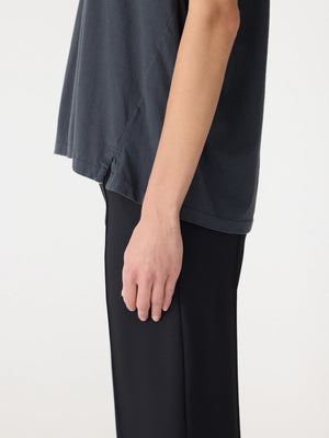 Fine Bind Scoop Neck Tank Washed Navy